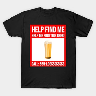 Dad Shirt Father Day Gifts Men Presents - Missing Beer T-Shirt